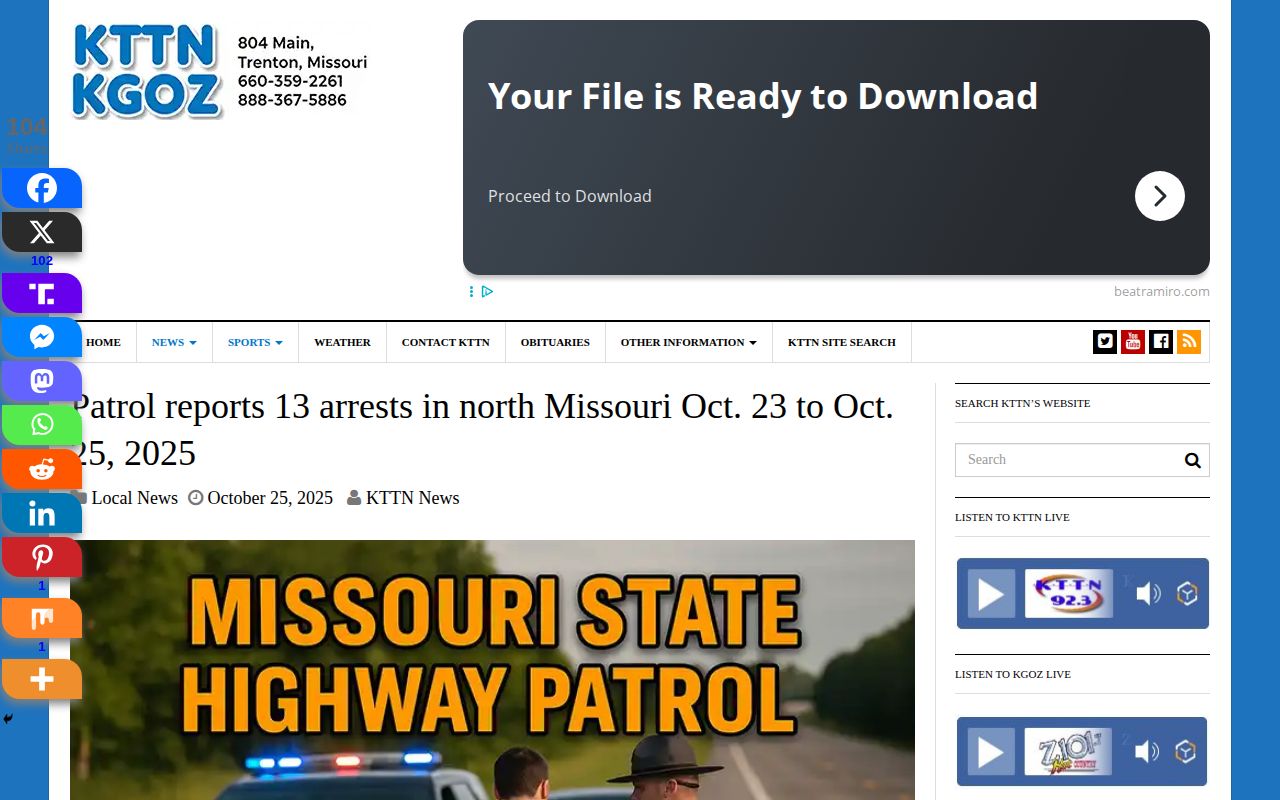 Schuyler County historical multi-day arrest report coverage